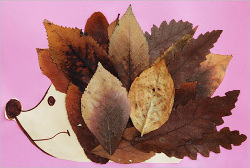 Картина из листьев